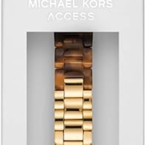Michael Kors Tortoiseshell Pattern 20mm Apple Watch Bracelet Watch Band - Picture 6 of 6